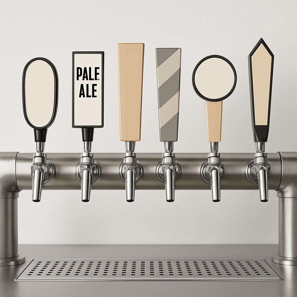 Different beer tap styles.